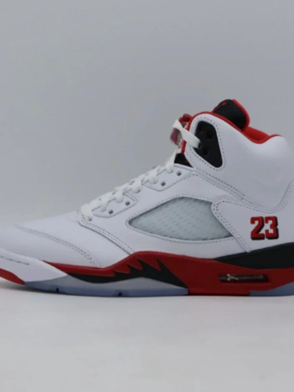 Nike Air Jordan 5 Retro OG Fire Red Black Tongue